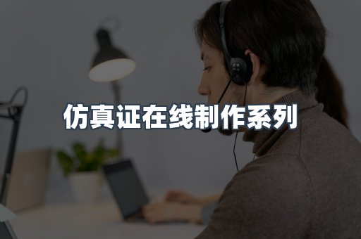 仿真证在线制作系列